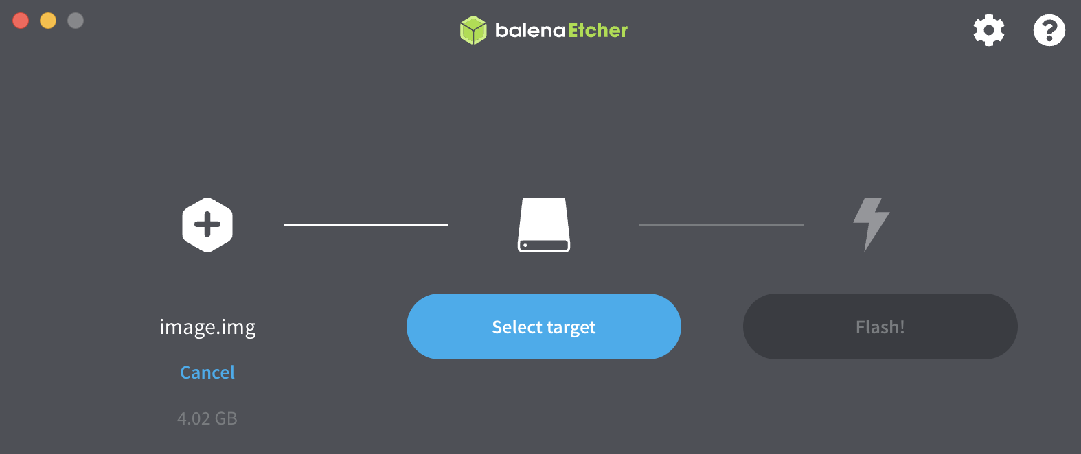 Etcher select image