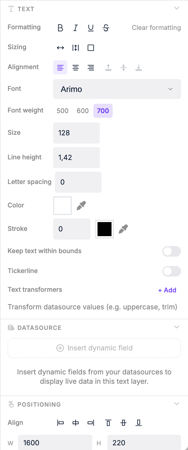 Element styles panel