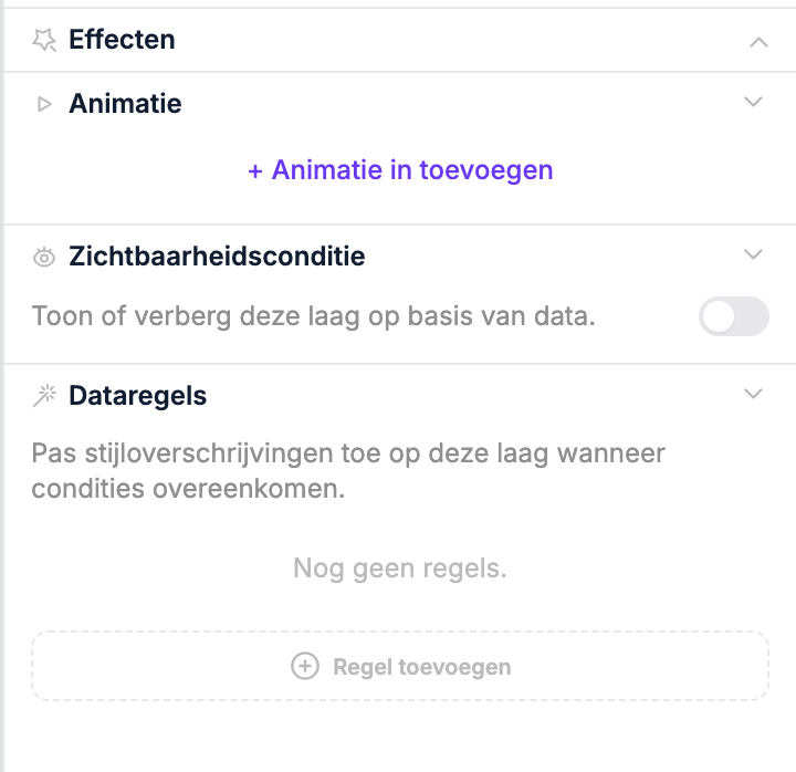Knop Animatie in toevoegen